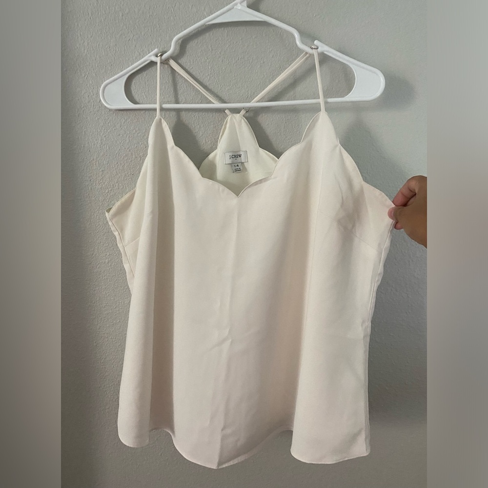 J Crew Scalloped Cami